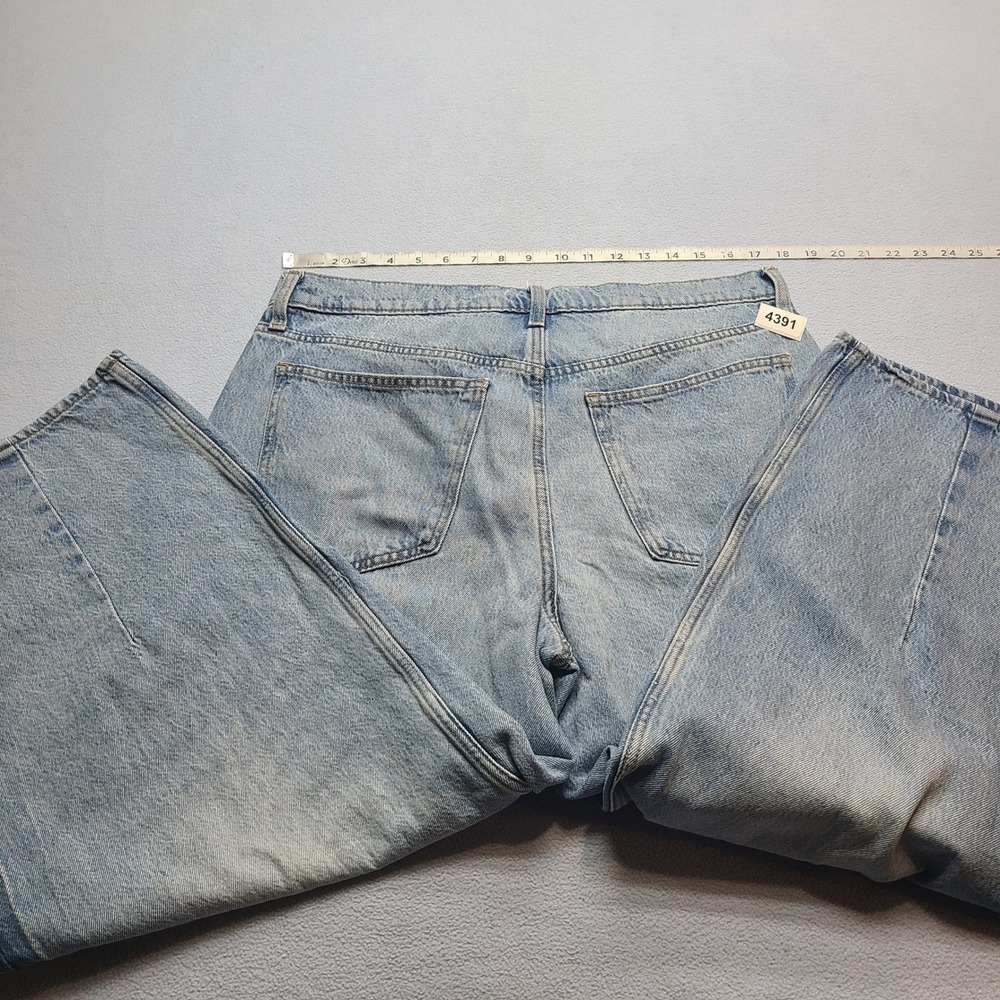 Universal Thread Barrel Jeans Womens 14 Light Wash Excellent High Rise Denim - Picture 7 of 8